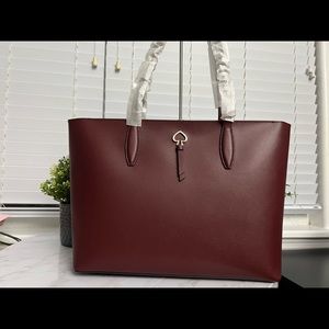 KATE SPADE ADEL LARGE TOTE SHOULDER BAG CRANBERRY